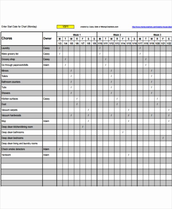 Restaurant Cleaning Schedule Template Awesome 13 Restaurant Cleaning Schedule Templates 6 Free Word