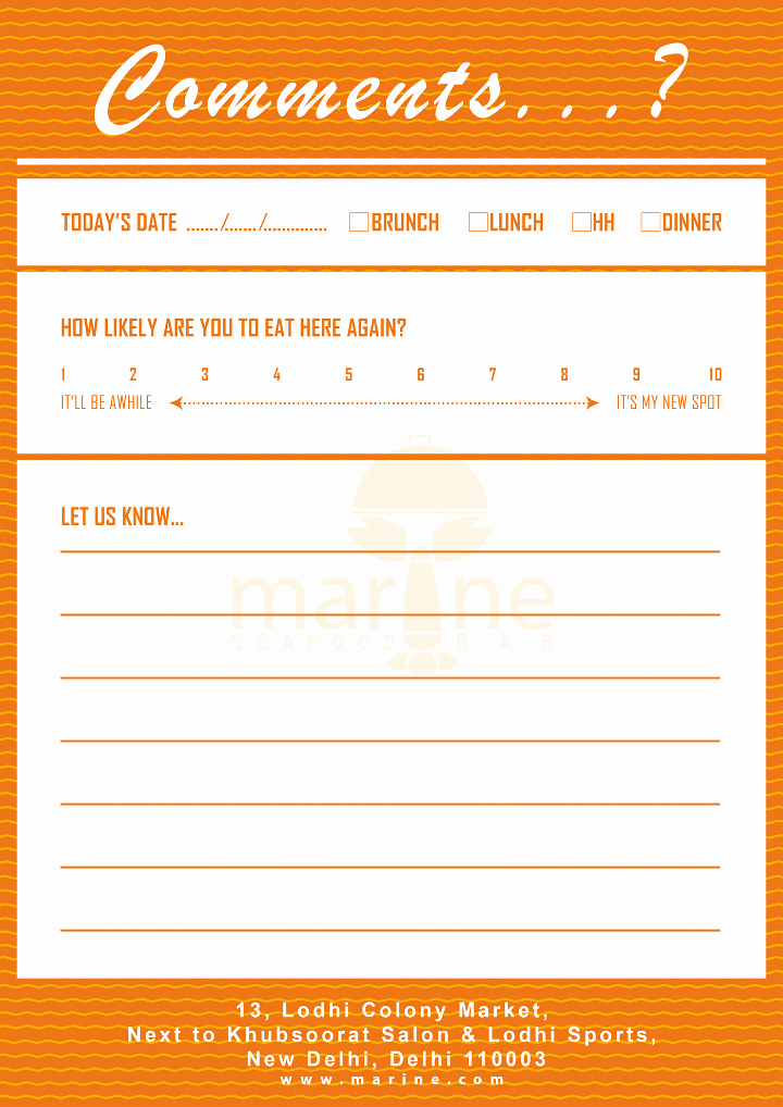 Restaurant Comment Card Template Beautiful 12 Useful Restaurant Review Card Templates &amp; Designs