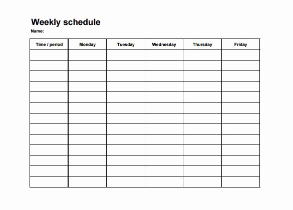 Restaurant Employee Schedule Template Inspirational Employee Shift Schedule Template 12 Free Word Excel