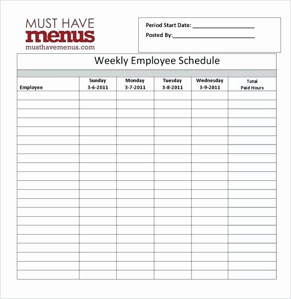 Restaurant Employee Schedule Template Inspirational Staff Rota Excel Template Hotel Duty Roster format for