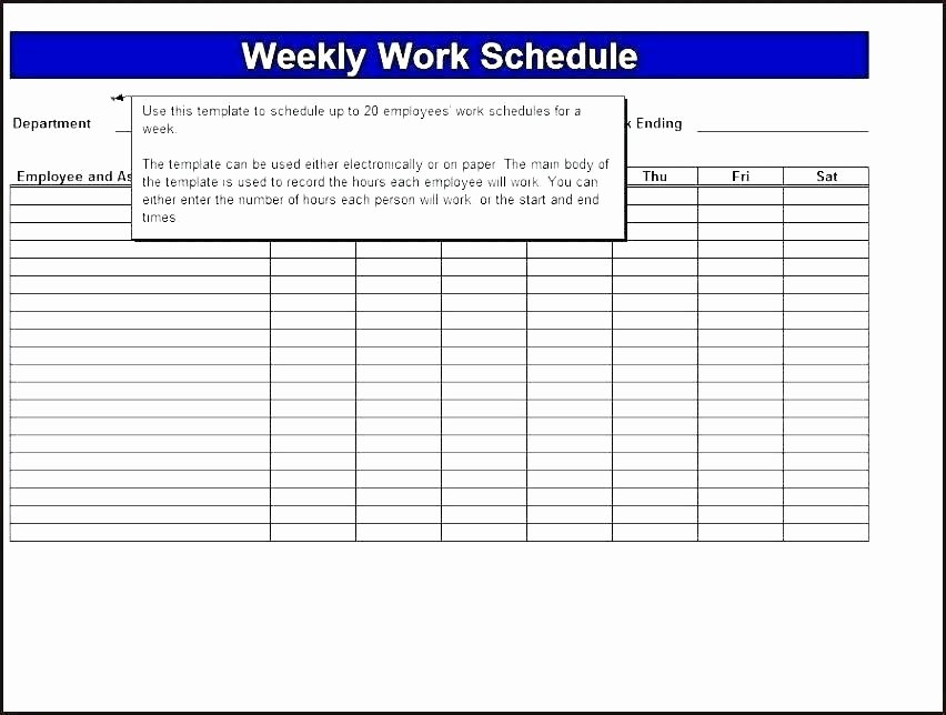 Restaurant Employee Schedule Template Lovely Monthly Rota Template Monthly Employee Work Schedule ate