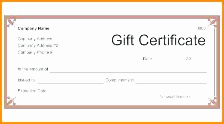 Restaurant Gift Certificate Template Fresh Dinner T Certificate Template – Flybymedia