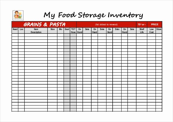Restaurant Inventory Sheet Template Beautiful 13 Food Inventory Templates Doc Pdf