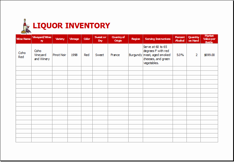 Restaurant Inventory Sheet Template Elegant 24 Free Inventory Templates for Excel and Word You Must Have