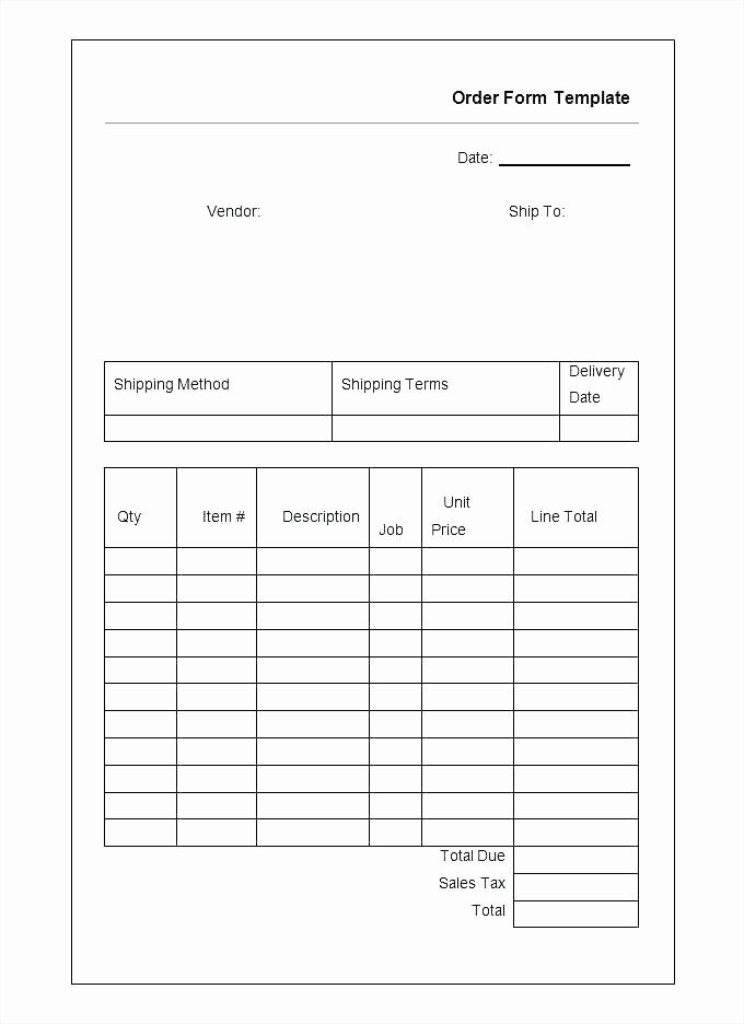 Restaurant order Pad Template Awesome Free Waitress order Pad Template