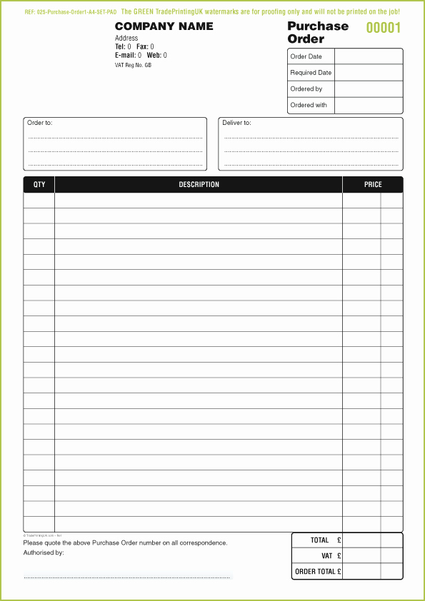 Restaurant order Pad Template Inspirational 11 Sample order form Templates Word Excel Pdf formats
