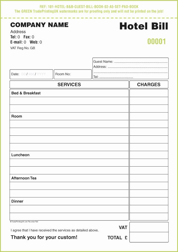 Restaurant order Pad Template Lovely Hotel and Restaurant Waitress order forms Ncr Books Template