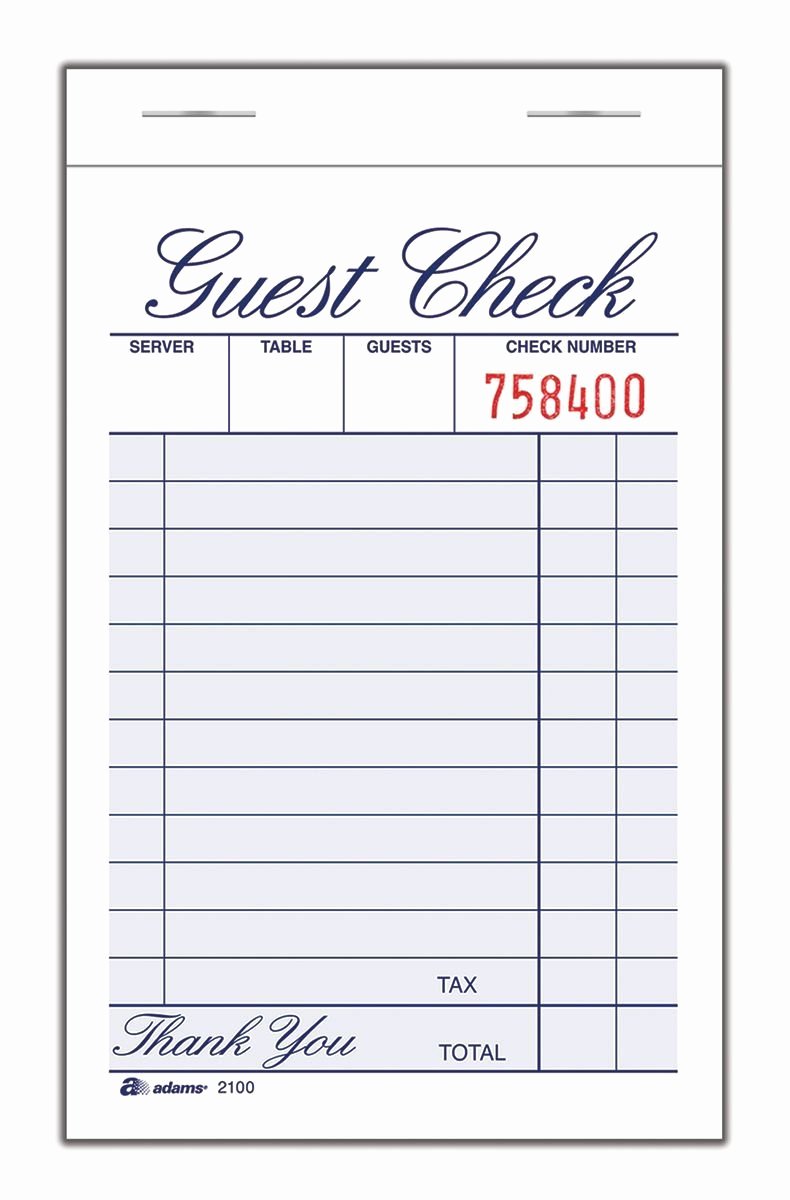 Restaurant Order Pads Template