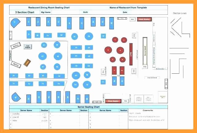 Restaurant Seating Chart Template Excel Awesome 9 10 Office Seating Chart Template