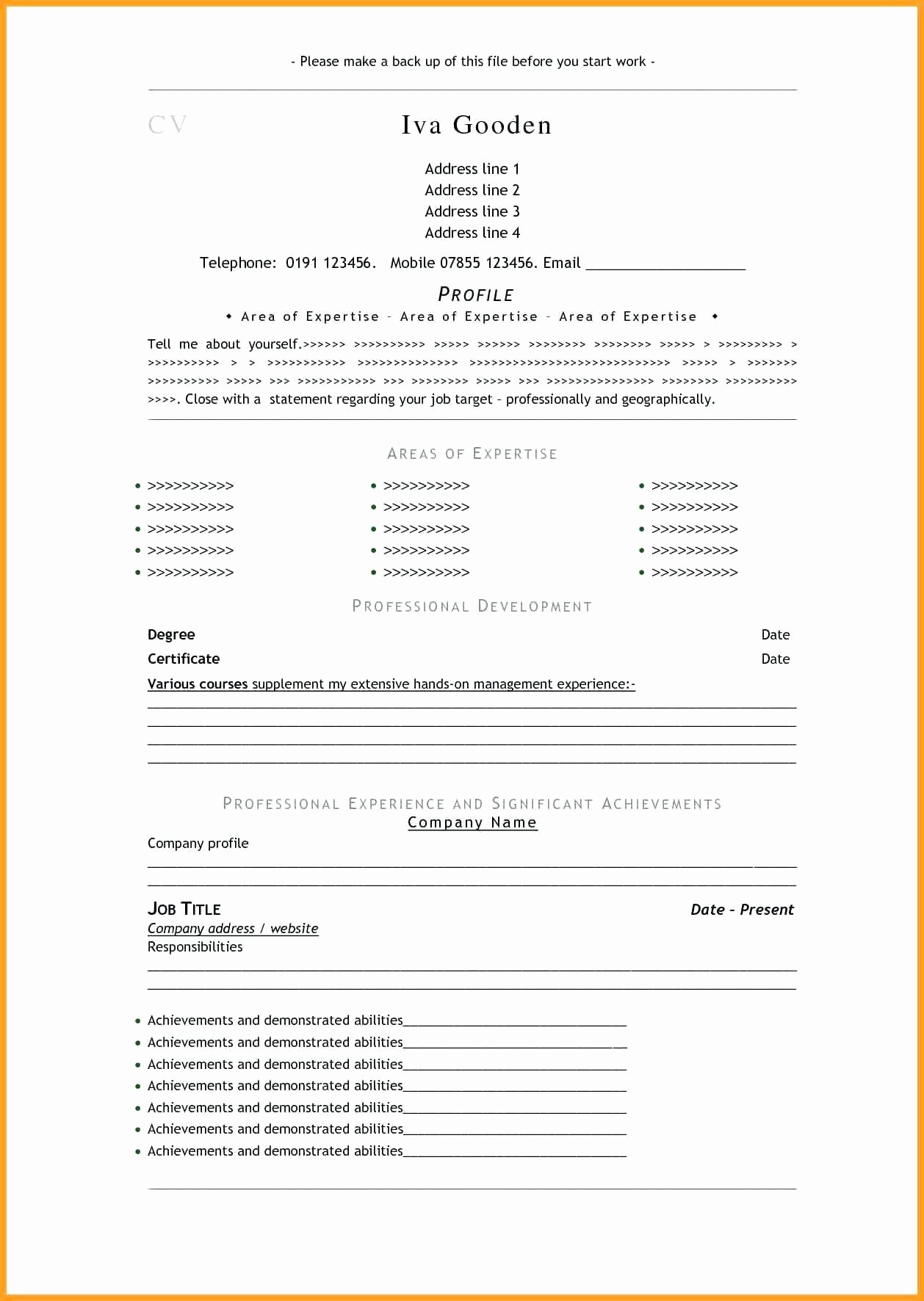 Resume Template for Mac Lovely Template Microsoft Fice for Mac Template