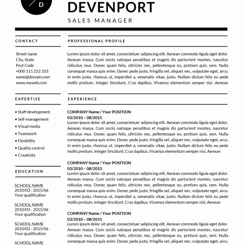 Resume Template for Mac Unique Resume Templates for Mac