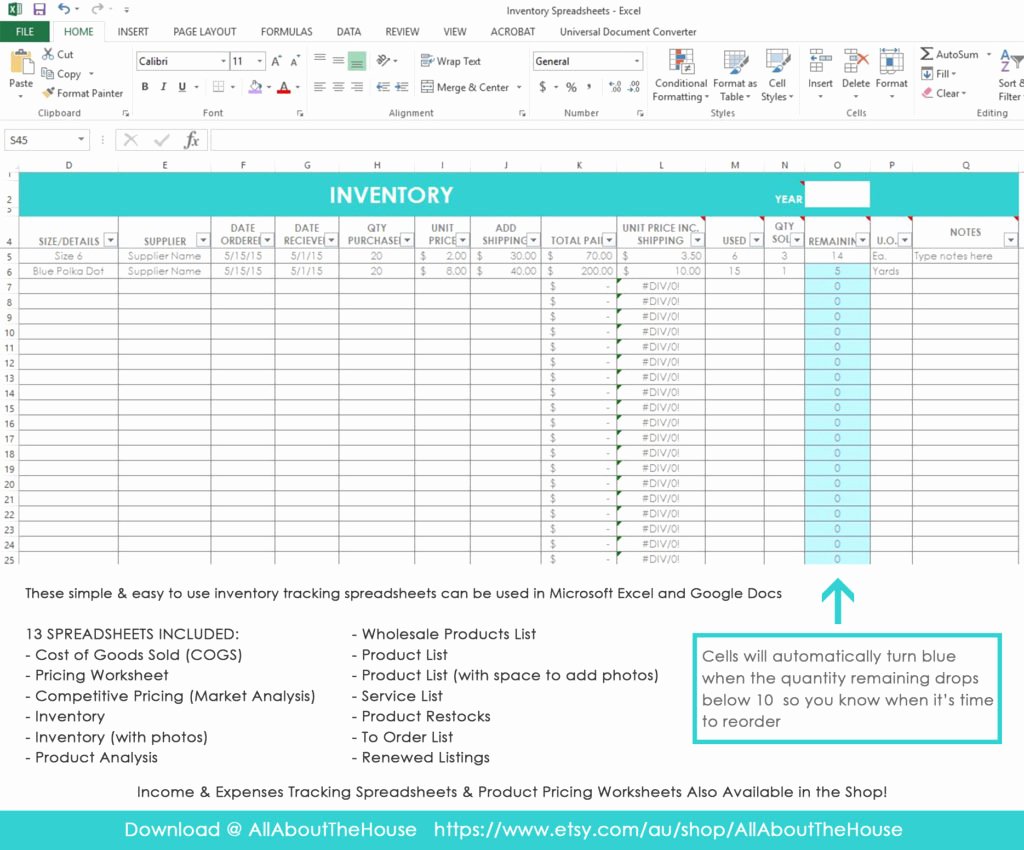 Retail Inventory Excel Template Luxury My Simple and Easy Method for Tracking Product Inventory