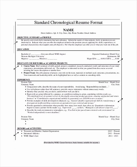 Reverse Chronological Resume Template Best Of Everything You Have to Know About Chronological Resume