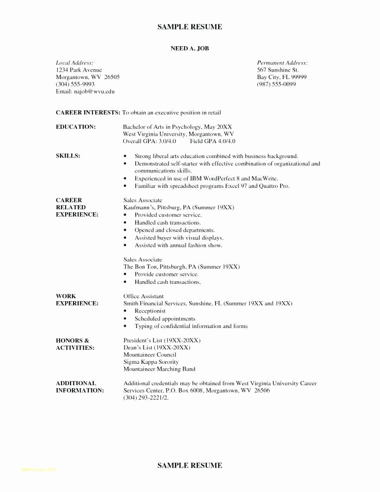 Reverse Chronological Resume Template Inspirational Reverse Chronological Resume format Samples Writing Guide