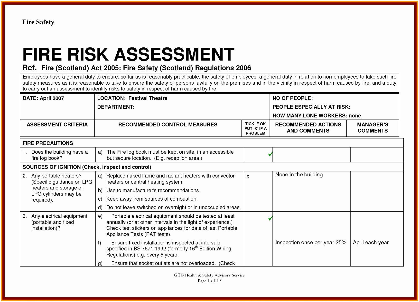 Risk assessment Report Template New 10 Building Risk assessment Template Piuep