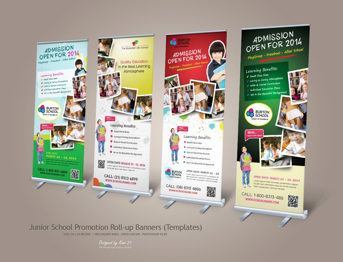 Roll Up Banner Template Inspirational 16 Promotion Banner Designs