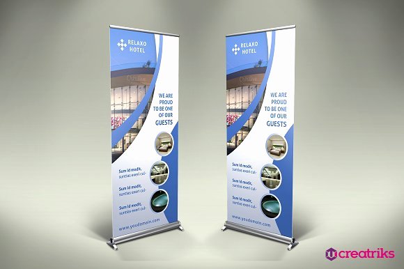 Roll Up Banners Template Lovely Hotel Roll Up Banner Flyer Templates Creative Market