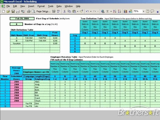Rotating Shift Schedule Template Best Of Rotating Schedule Maker