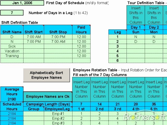 Rotating Shift Schedule Template Luxury Download Free Schedule Rotating Shifts Schedule Rotating