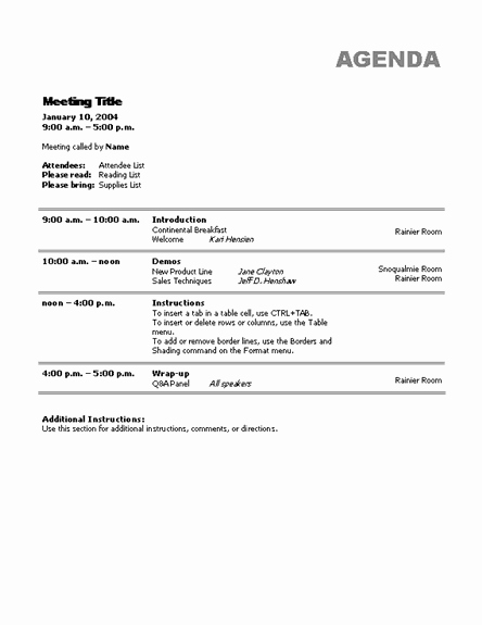 S Corp Meeting Minutes Template Fresh Meeting Agenda Template – Microsoft Word Templates