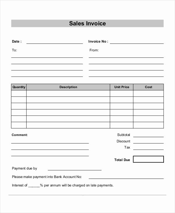 Sale Invoice Template Word Awesome 12 Sales Invoice Examples &amp; Samples Pdf Word Pages