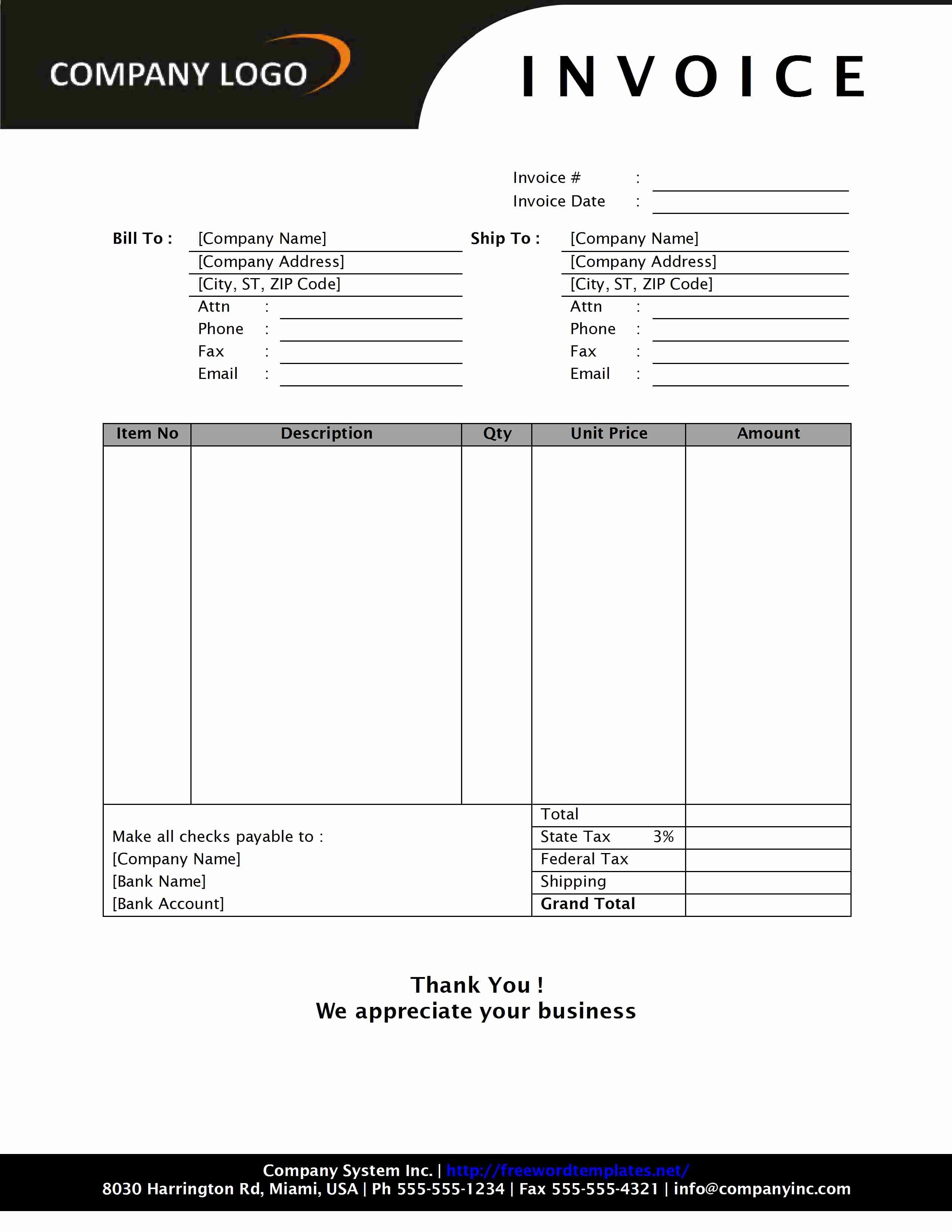 Sale Invoice Template Word Best Of Simple Sales Invoice Template Invoice Template Ideas