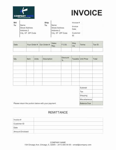 Sale Invoice Template Word Fresh Sales Invoice Templates [27 Examples In Word and Excel]