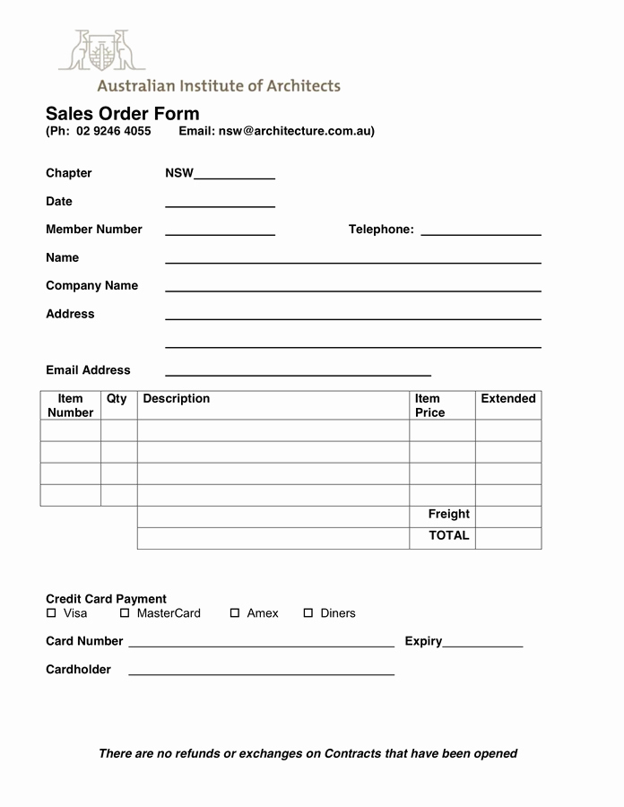Sale order form Template Elegant Sales order form In Word and Pdf formats