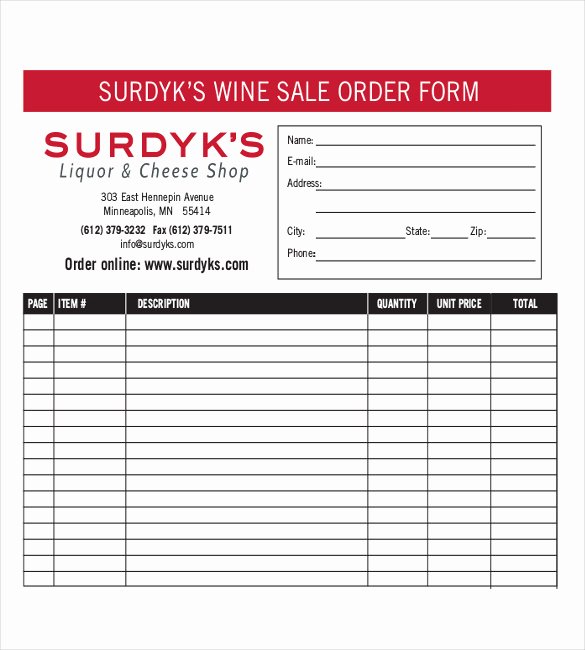 Sale order form Template Inspirational 26 Sales order Templates – Free Sample Example format