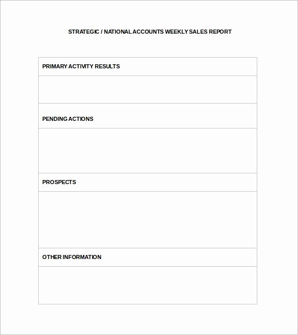 Sales Call Report Template Best Of 13 Sales Report Templates