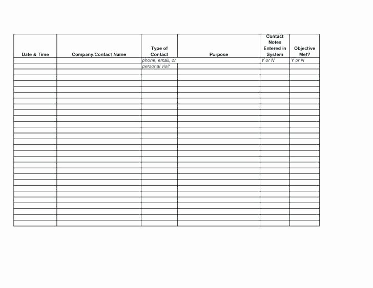 Sales Call Tracking Template Awesome Call Tracking Sheet Template – Chaseevents