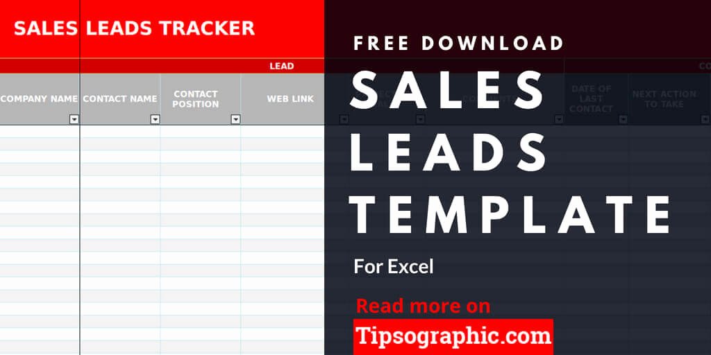 Sales Lead Tracker Excel Template Beautiful Sales Lead Template for Excel Free Download