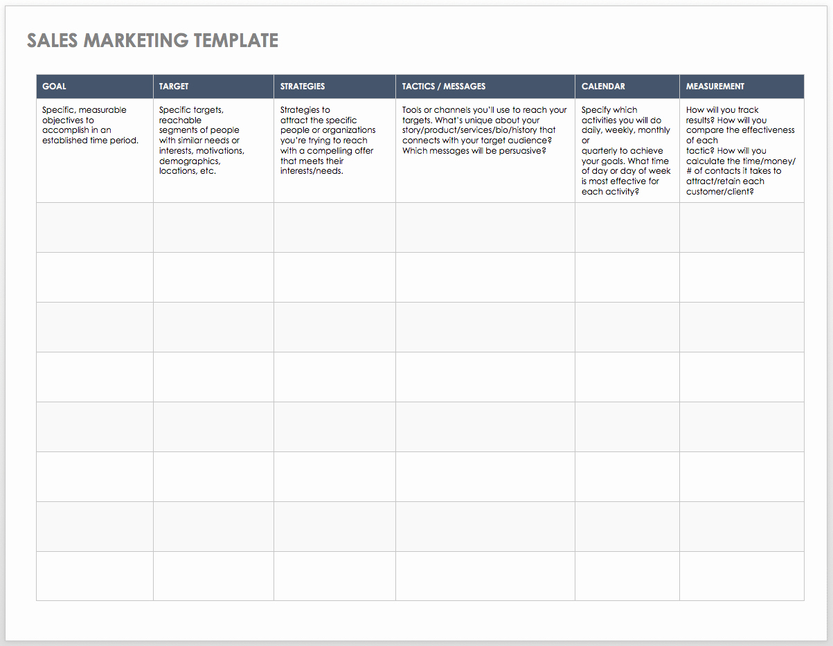 Sales Planning Template Excel Lovely Free Sales Pipeline Templates