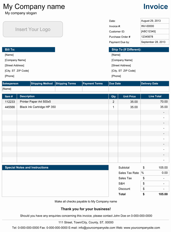 Sales Receipt Template Excel Fresh Sales Invoice Template for Excel
