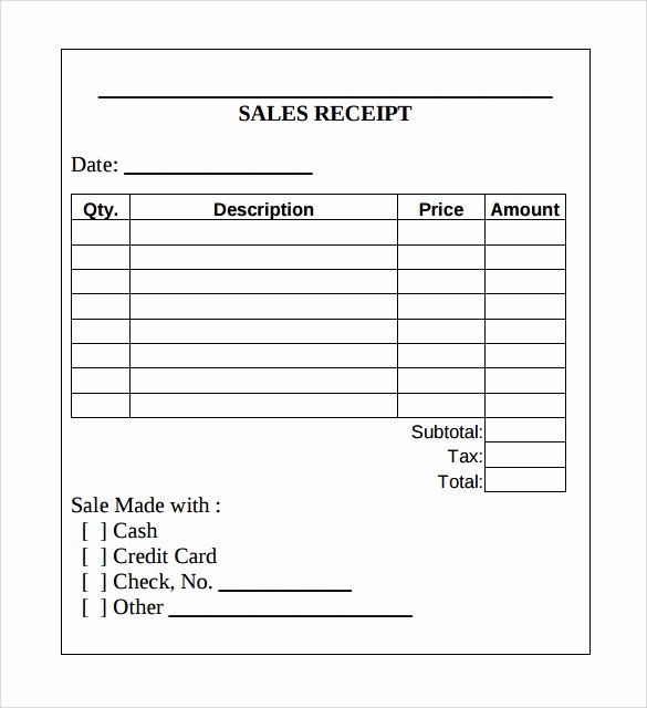 Sales Receipt Template Free Awesome 18 Sales Receipt Template Download for Free