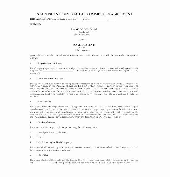 Sales Rep Contract Template Fresh 12 Independent Sales Rep Contract Template Wyaro