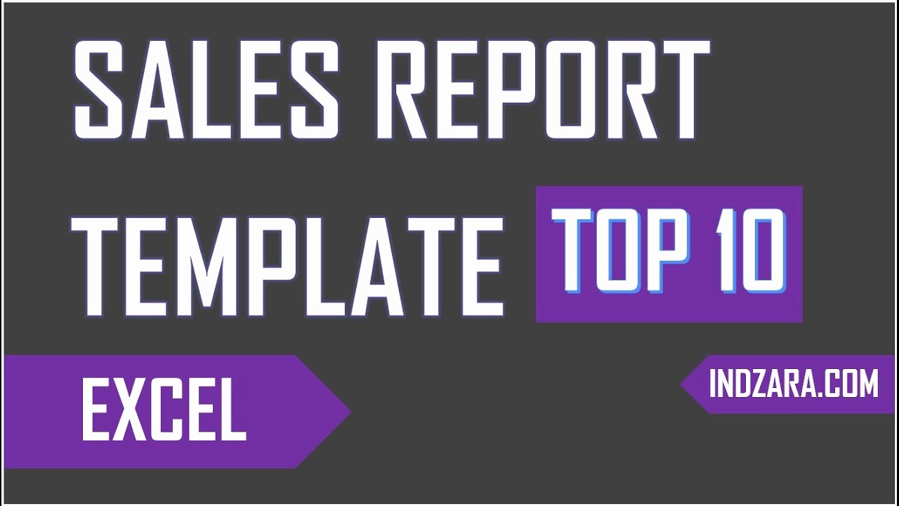 Sales Report Template Excel Fresh Sales Report Excel Template Find top10 Selling Products