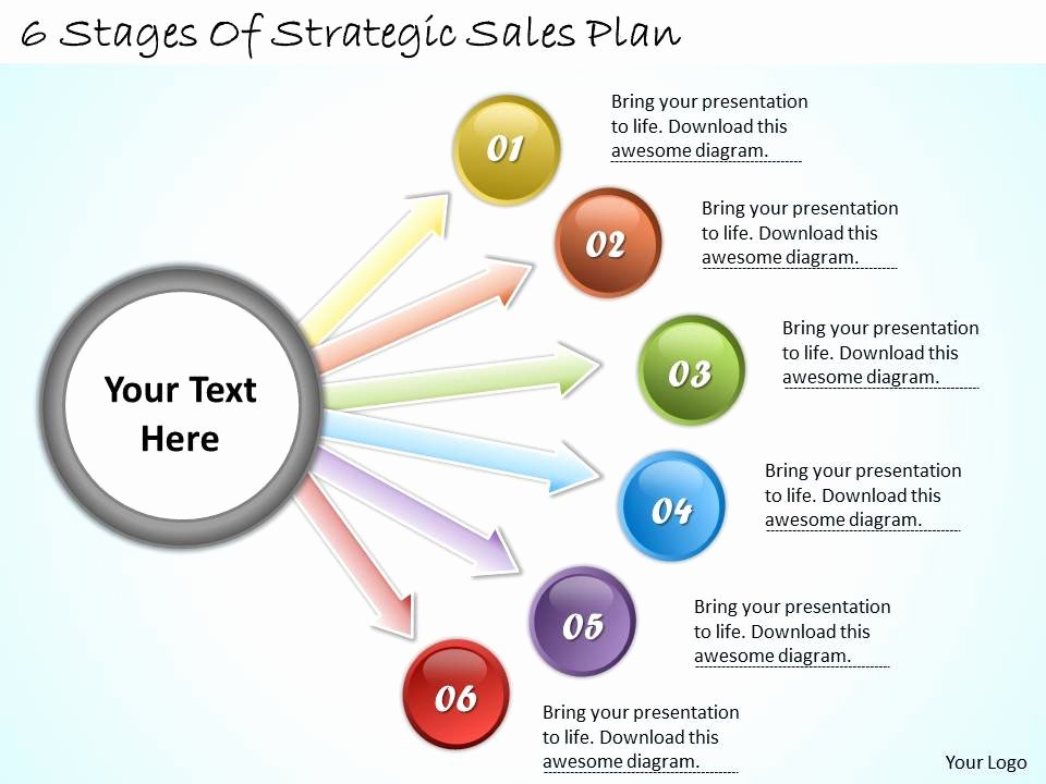 Sales Strategic Plan Template Inspirational 1113 Business Ppt Diagram 6 Stages Strategic Sales Plan