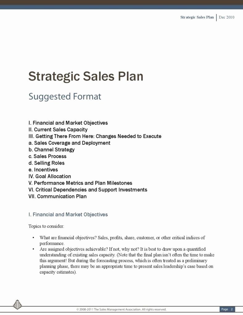 Sales Strategy Plan Template Beautiful 5 Sales Strategic Plans