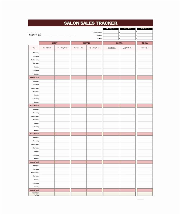 Sales Tracker Template Excel Fresh 10 Sales Tracking Templates Free Word Excel Pdf
