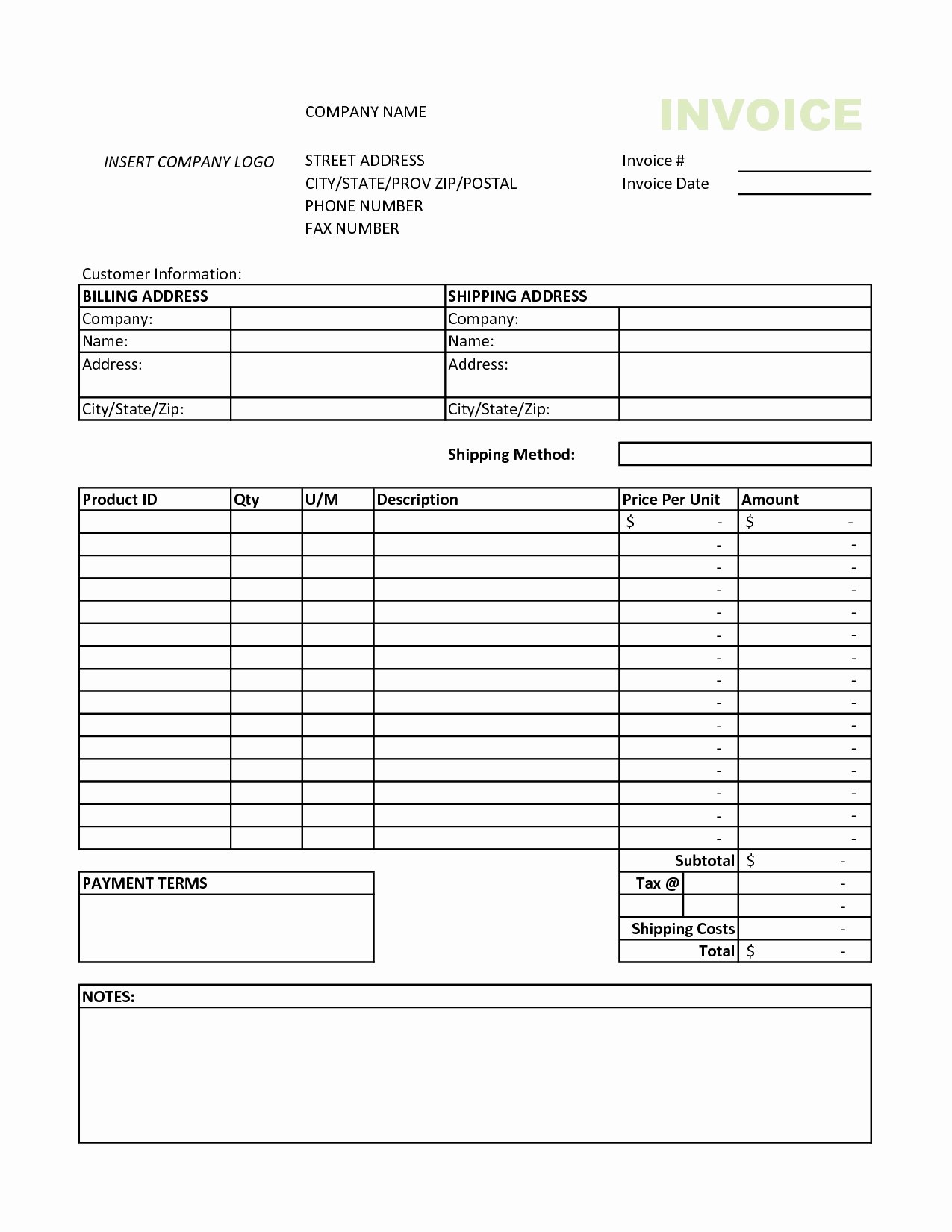 Sample Invoice Template Excel Beautiful Invoice Template Excel 2010