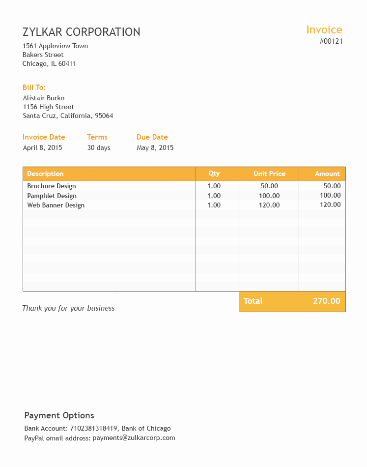 Sample Invoice Template Excel Best Of Free Excel Invoice Template Zoho Invoice
