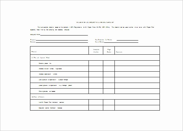 Sample Project Plan Template Best Of Sample Project Plan Template 11 Free Excel Pdf
