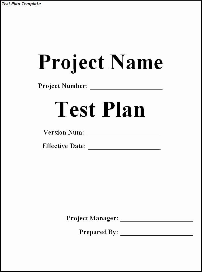 Sample Test Plan Template Awesome 17 Test Plan Templates