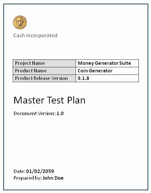 Sample Test Plan Template New Test Plan software Testing Fundamentals