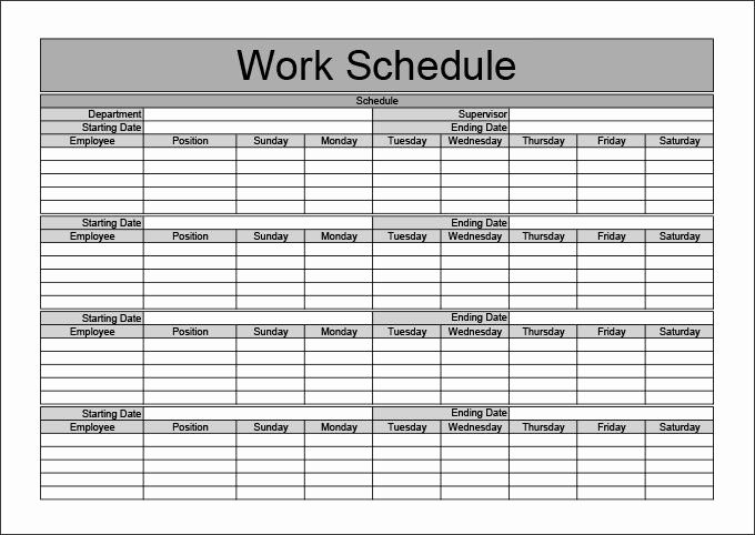 Sample Work Schedule Template Awesome Monthly Work Schedule Templates 2015 New Calendar Template