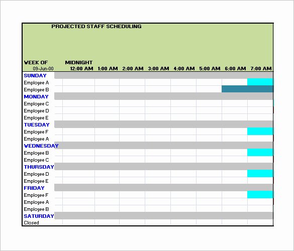 Schedule for Employees Template Luxury 17 Blank Work Schedule Templates Pdf Doc