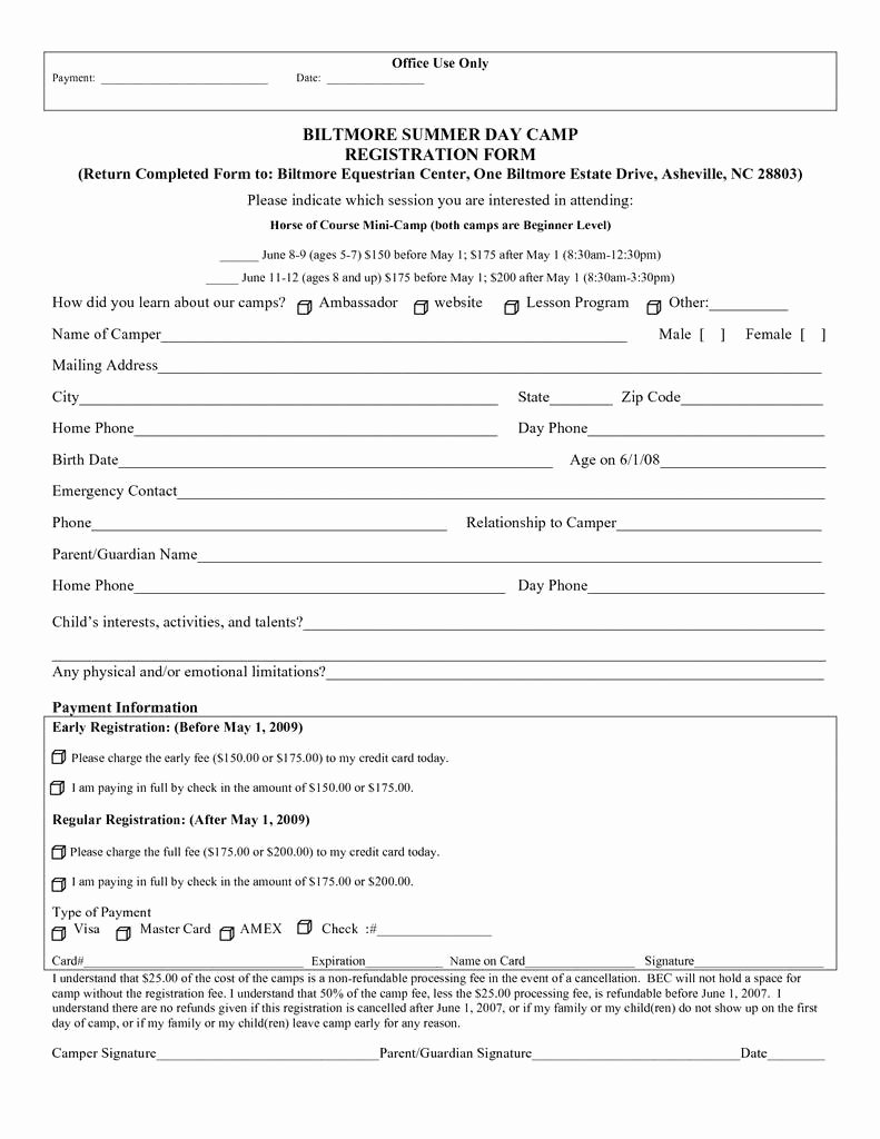 School Registration form Template Elegant Military School Application form Inspirational Basketball