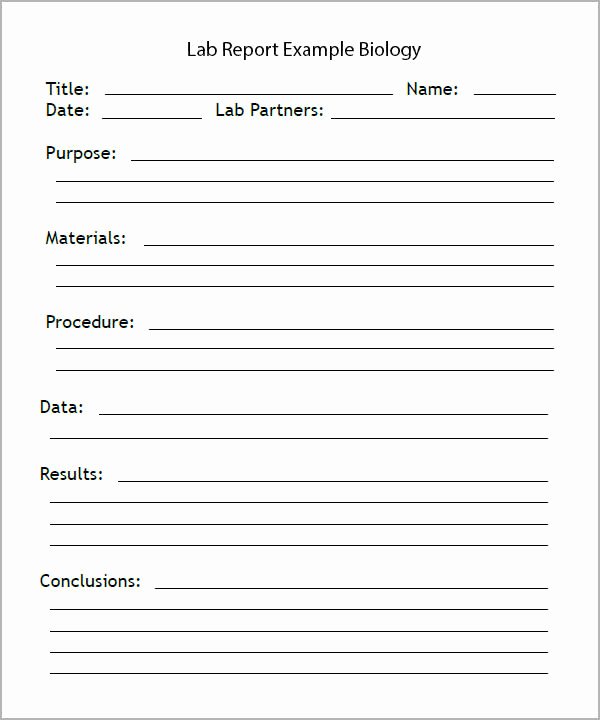 Scientific Lab Report Template Inspirational 7 Sample Lab Report Templates Pdf Docs Word Pages