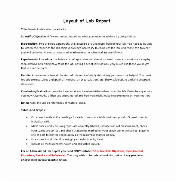 Scientific Lab Report Template Lovely 28 Lab Report Templates Pdf Google Docs Word Apple